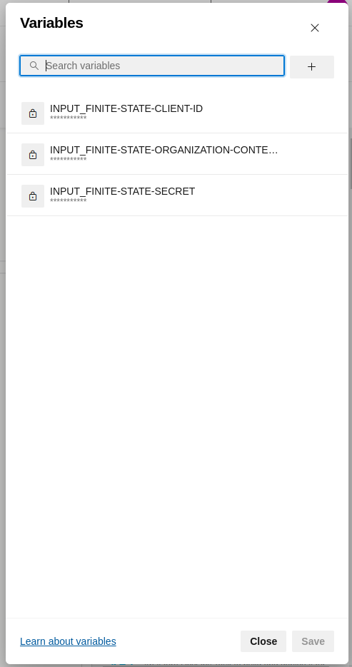 Secret values definition