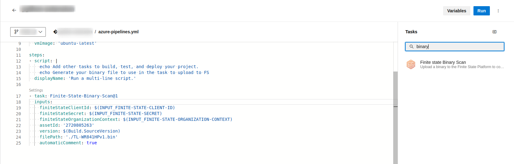 Task install