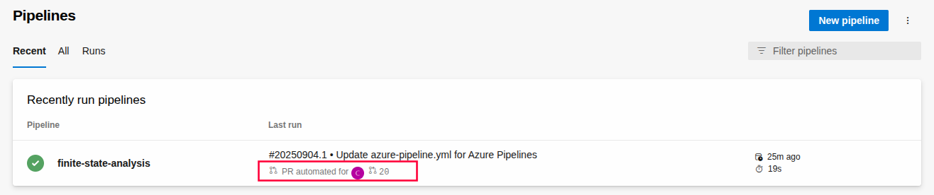 Azure auto trigger on PR